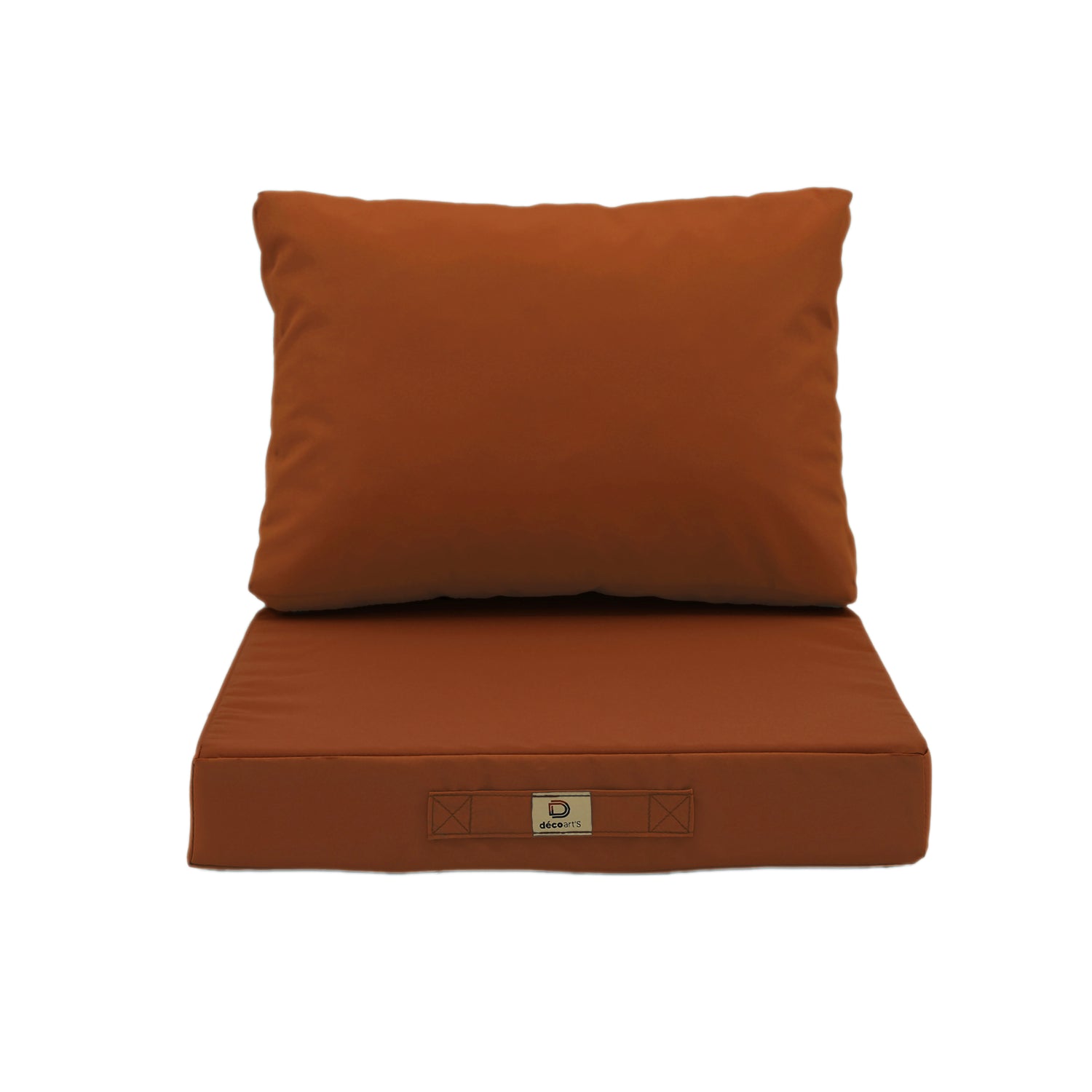 Coussins pour salon de jardin déhoussable 60x70cm Terracotta - Deco-arts.fr