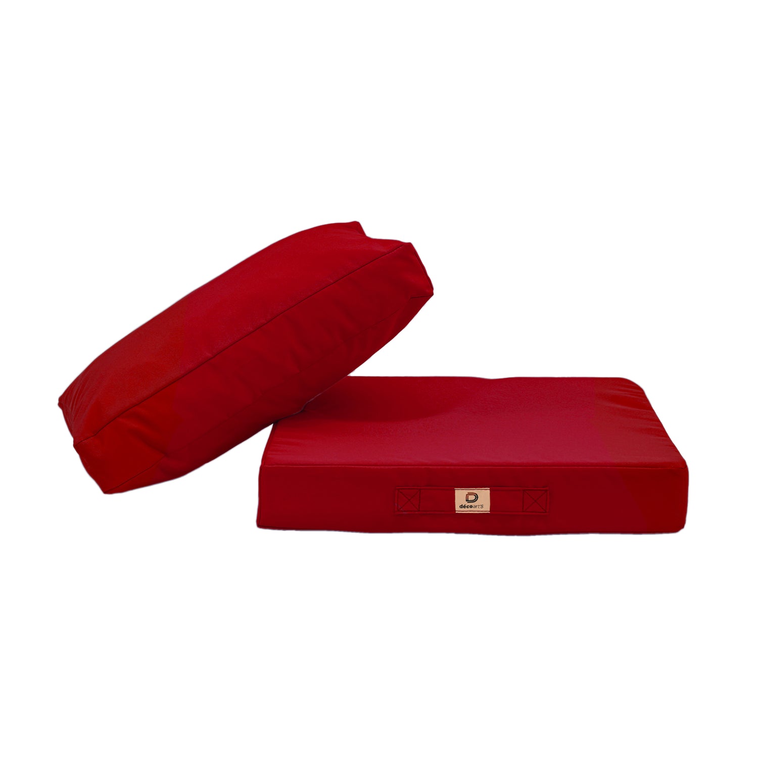 Coussins pour salon de jardin déhoussable 60x70cm Rouge - Deco-arts.fr