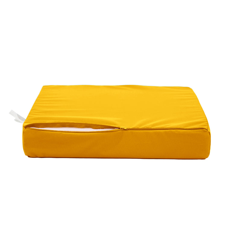 Coussins pour salon de jardin déhoussable 50x60cm Jaune - Deco-arts.fr