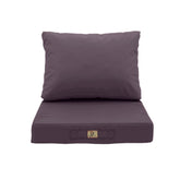 Coussins pour salon de jardin déhoussable 60x70cm Gris carbone - Deco-arts.fr