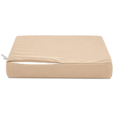 Conjunto de Cojines para Salón de Jardín 60x70 Beige - Con Funda Extraíble & Anti-UV (Asiento + Respaldo)