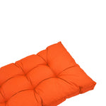 Conjunto de Cojines Acolchados para Banqueta 120x60 Naranja - Grueso 15cm (1 Asiento + 2 Respaldos)