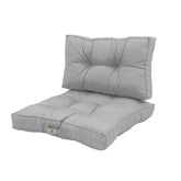 Coussins pour salon de jardin capitonné 50x50cm gris galet - Deco-arts.fr
