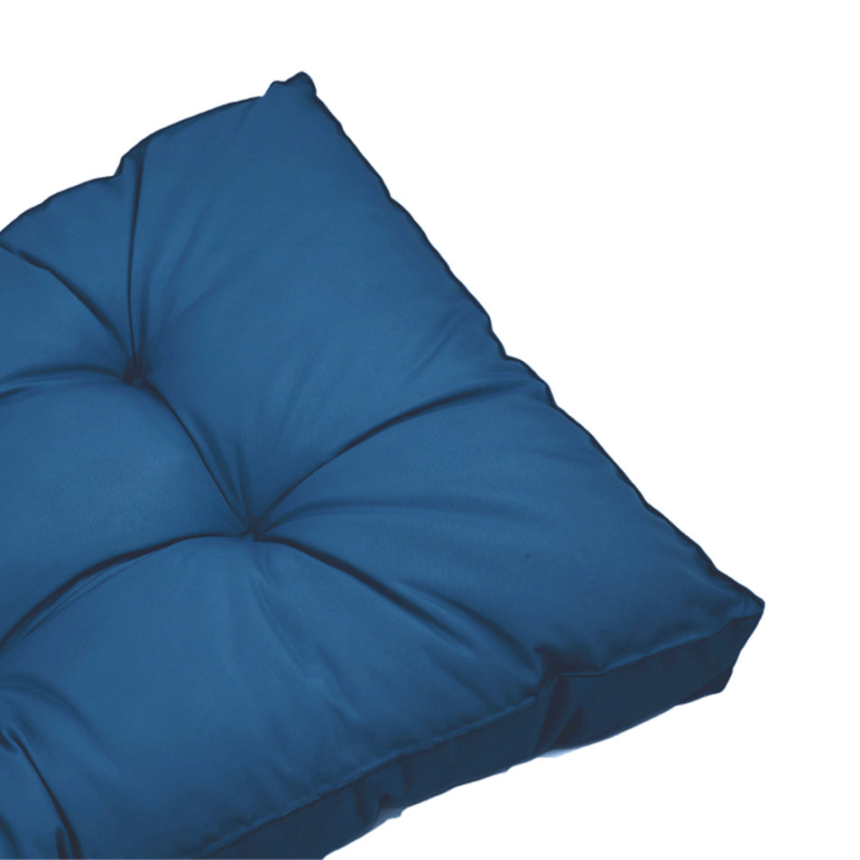 Coussins pour salon de jardin capitonné 60x60cm Bleu pétrole - Deco-arts.fr