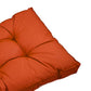 Coussins pour salon de jardin capitonné 50x50cm orange - Deco-arts.fr
