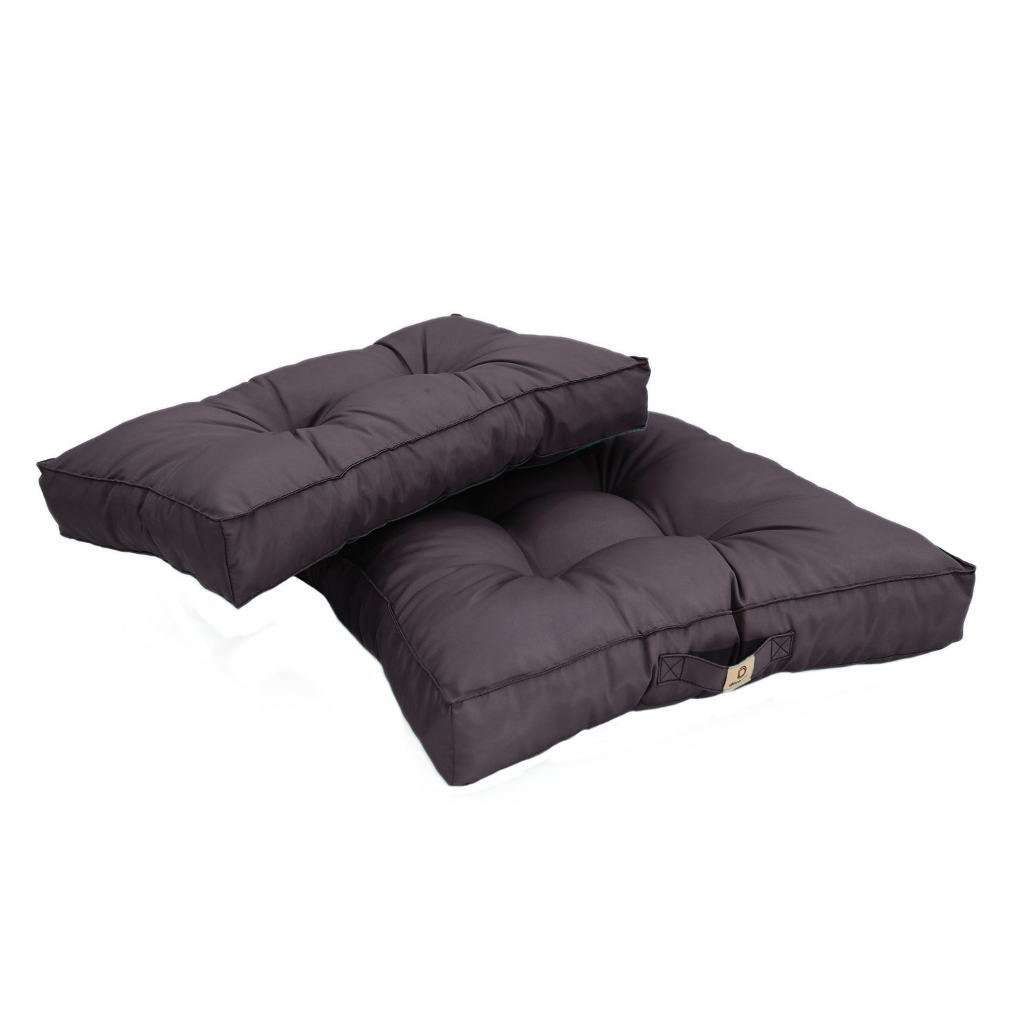 Coussins pour salon de jardin capitonné 60x60cm Gris carbone - Deco-arts.fr