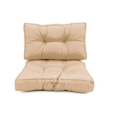 Coussins pour salon de jardin capitonné 50x50cm Beige - Deco-arts.fr