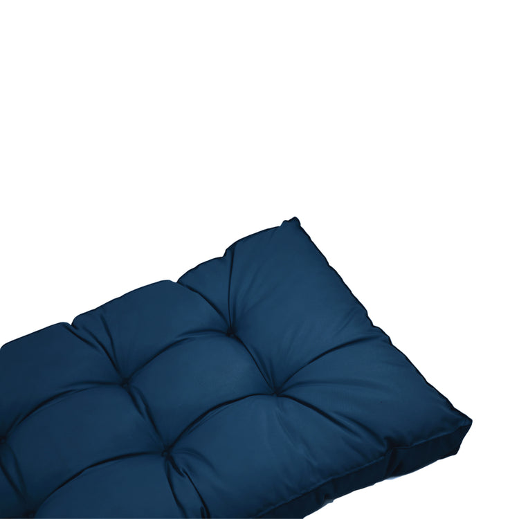 Coussins pour salon de jardin capitonné 100x50cm Bleu petrole - Deco-arts.fr