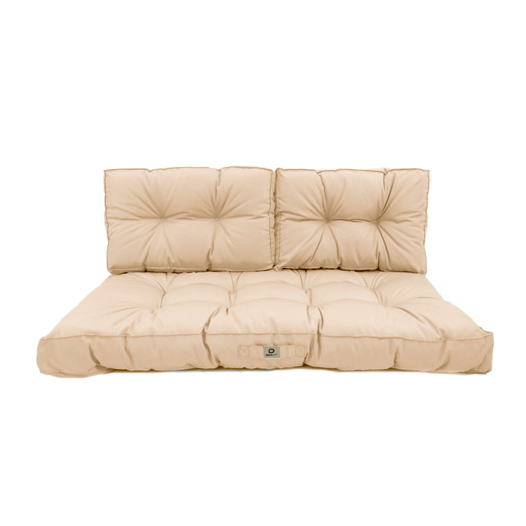 Coussins pour salon de jardin capitonné 100x50cm Beige - Deco-arts.fr