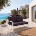 Ensemble Coussins Capitonné Banquette 100x50 Gris Carbone - Épais 15cm (1 Assise + 2 Dossiers)