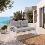 Ensemble Coussins Capitonné Banquette 100x50 Gris Galet - Épais 15cm (1 Assise + 2 Dossiers)