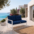 Ensemble Coussins Capitonné Banquette 100x50 Bleu Pétrole - Épais 15cm (1 Assise + 2 Dossiers)