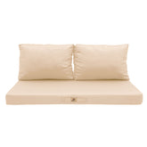 Coussins pour salon de jardin déhoussable 100x50cm Beige - Deco-arts.fr