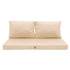 Coussins pour salon de jardin déhoussable 100x50cm Beige - Deco-arts.fr