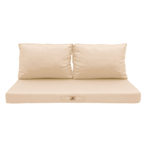Cojines para salón de jardín desenfundables 100x50cm Beige