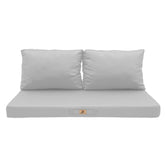 Coussins pour salon de jardin déhoussable 120x60cm Gris galet - Deco-arts.fr