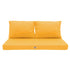 Coussins pour salon de jardin déhoussable 120x60cm Jaune - Deco-arts.fr