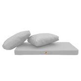Coussins pour salon de jardin déhoussable 120x60cm Gris galet - Deco-arts.fr