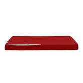 Coussins pour salon de jardin déhoussable 120x60cm Rouge - Deco-arts.fr