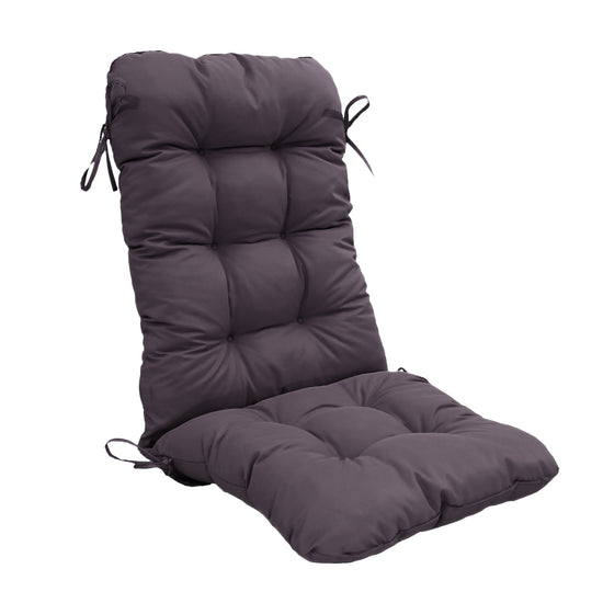 Coussin pour chaise avec dossier - Capitonné -  50x120x8cm - Gris carbone - Deco-arts.fr
