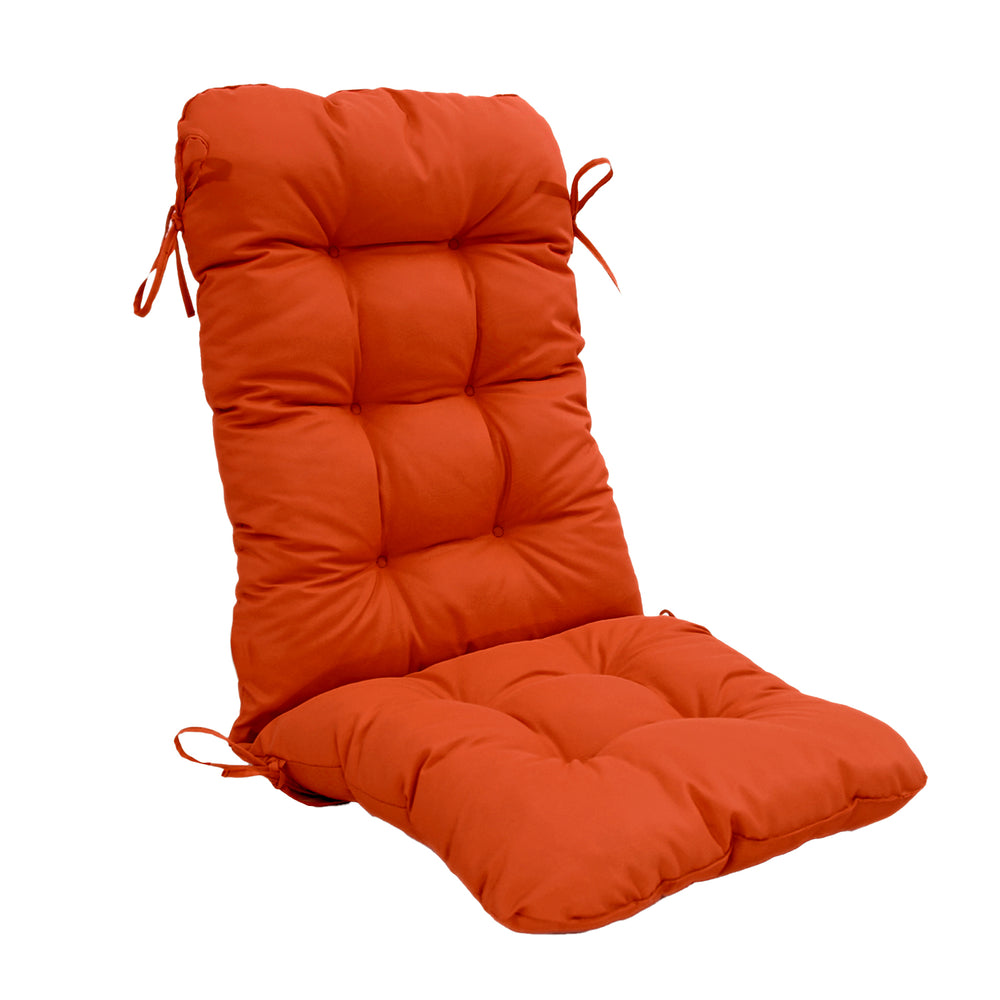 Cojín para Silla con Respaldo Alto 120x50 Naranja, tejido anti-UV e hidrófugo