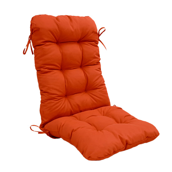 Coussin pour chaise avec dossier - Capitonné -  50x120x8cm - Orange - Deco-arts.fr