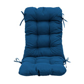 Coussin pour chaise avec dossier - Capitonné -  50x120x8cm - Bleu pétrole - Deco-arts.fr