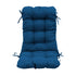 Coussin pour chaise avec dossier - Capitonné -  50x120x8cm - Bleu pétrole - Deco-arts.fr