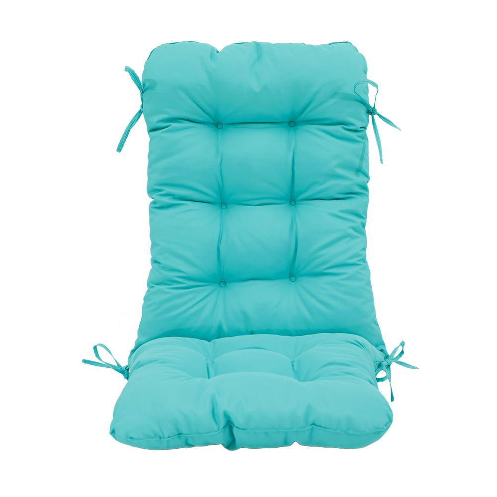 Cojín para Silla con Respaldo Alto 120x50 Azul Caribe, grosor de 8 cm