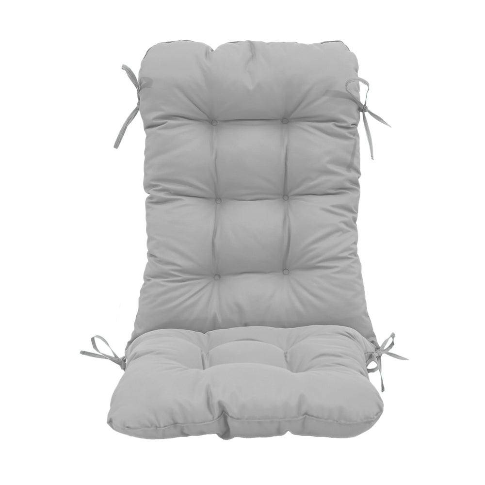 Cojín para Silla con Respaldo Alto 120x50 Gris Guijarro, grosor de 8 cm