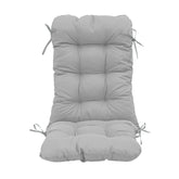 Coussin pour chaise avec dossier - Capitonné -  50x120x8cm - Gris galet - Deco-arts.fr