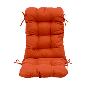 Coussin Chaise Dossier Haut 120x50 Orange - Capitonné (Confort 8cm)