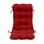 Coussin de dossier haut rouge pour fauteuils et canapés, capitonné, confort 8cm, 120x50 cm, de Deco-arts.fr