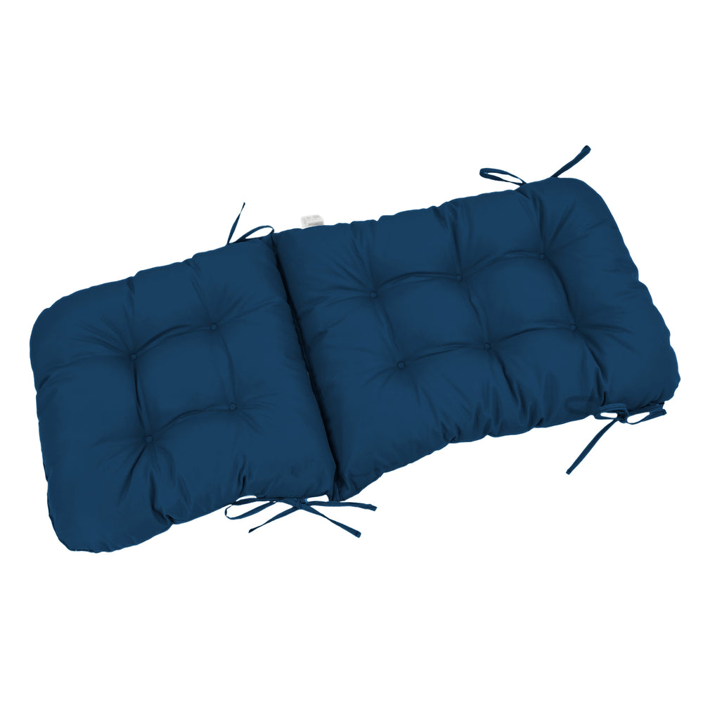 Cojín para Silla con Respaldo Alto 120x50 Azul Petróleo – foto 6