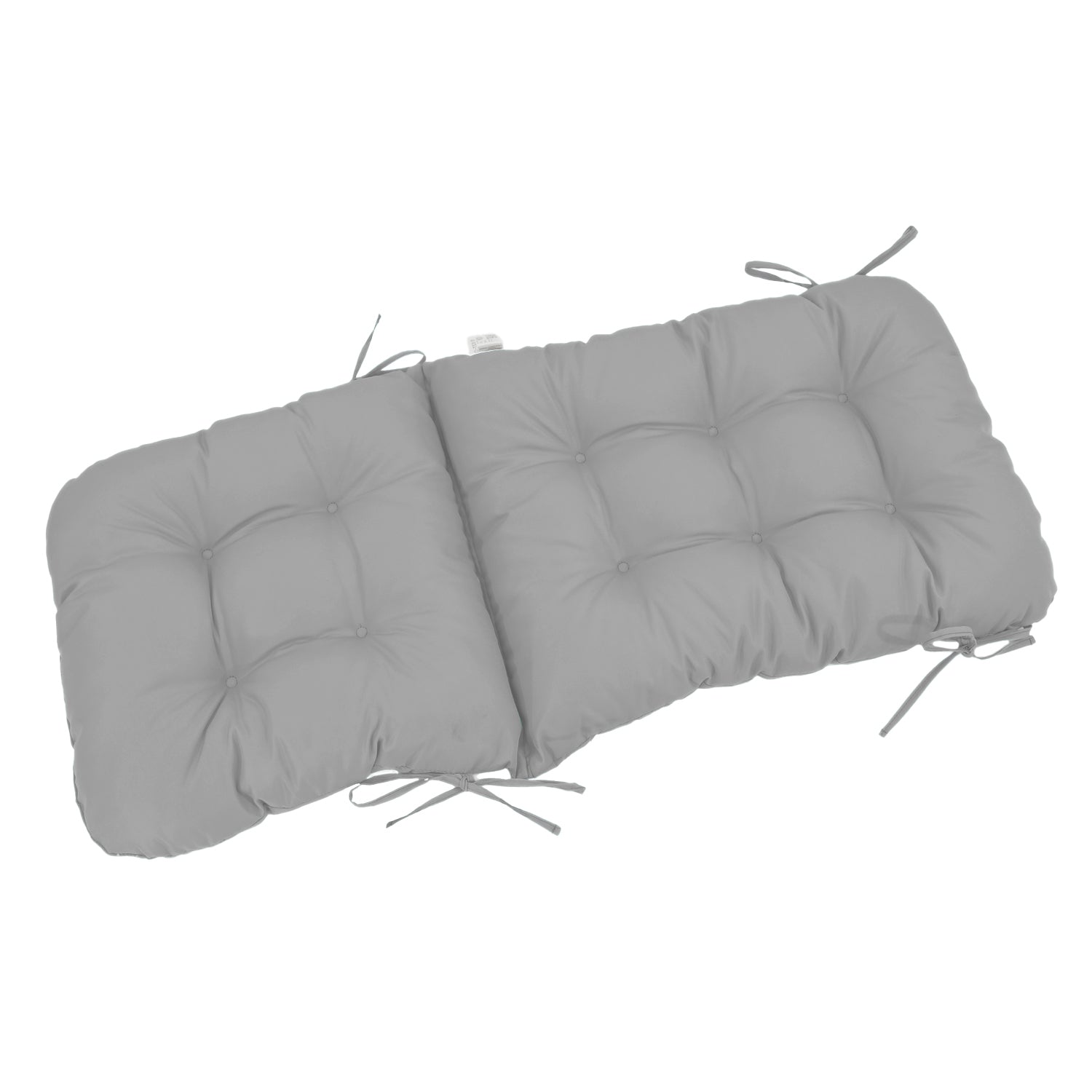 Coussin pour chaise avec dossier - Capitonné -  50x120x8cm - Gris galet - Deco-arts.fr