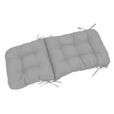 Coussin pour chaise avec dossier - Capitonné -  50x120x8cm - Gris galet - Deco-arts.fr