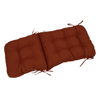 Coussin de dossier haut en terracotta, 120x50 cm, capitonné, pour fauteuils et canapés, confort 8 cm, déco-arts.fr