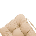 Coussin de chaise beige capitonné pour fauteuils et canapés, 120x50 cm, confort 8 cm, style élégant et confortable.