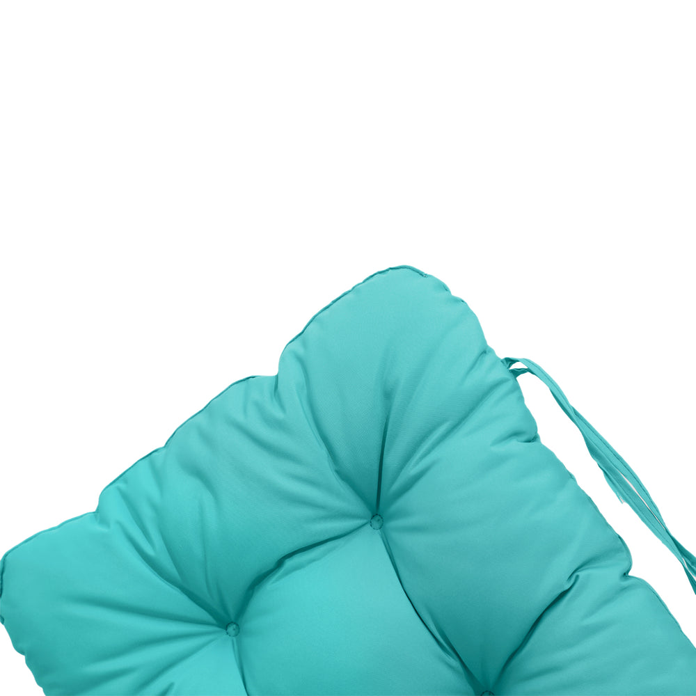 Cojín para Silla con Respaldo Alto 120x50 Azul Caribe – foto 7