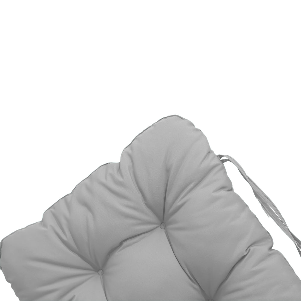 Cojín para Silla con Respaldo Alto 120x50 Gris Guijarro – foto 6