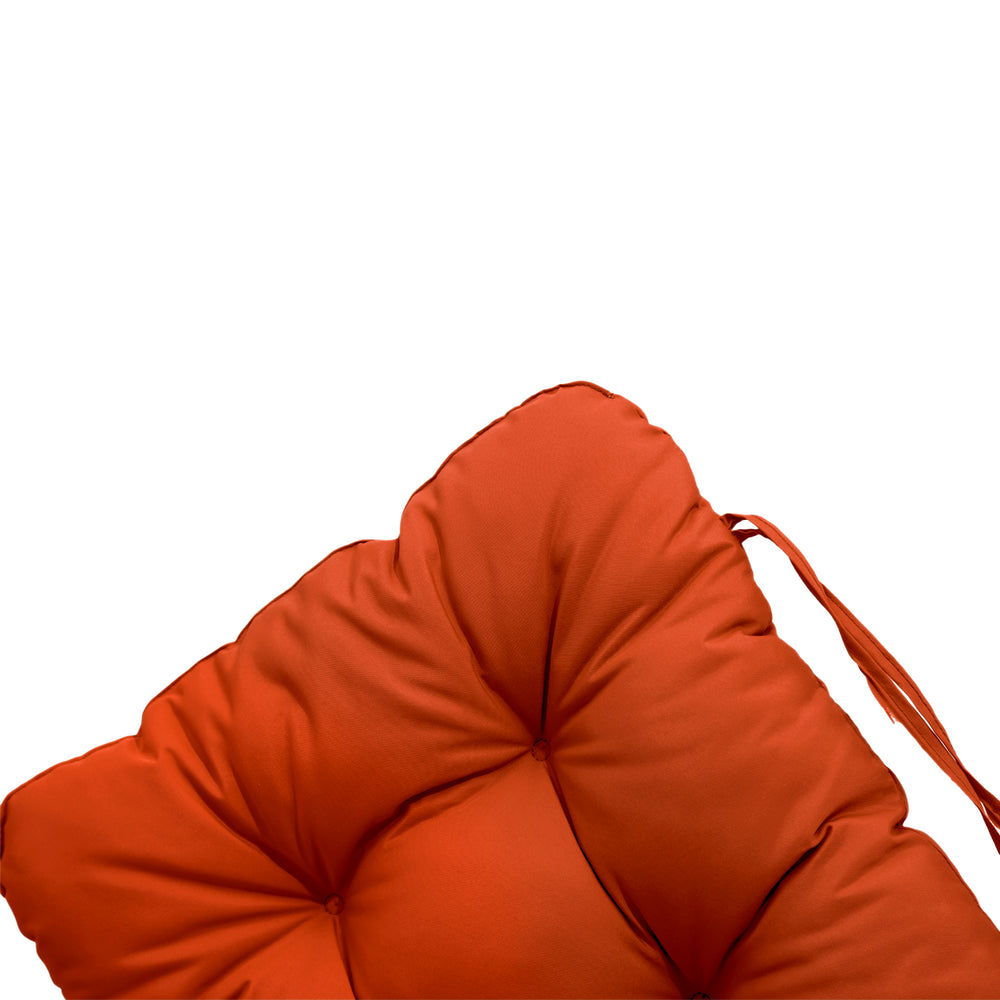 Cojín para Silla con Respaldo Alto 120x50 Naranja – foto 7