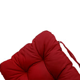 Coussin pour chaise avec dossier - Capitonné -  50x120x8cm - Rouge - Deco-arts.fr