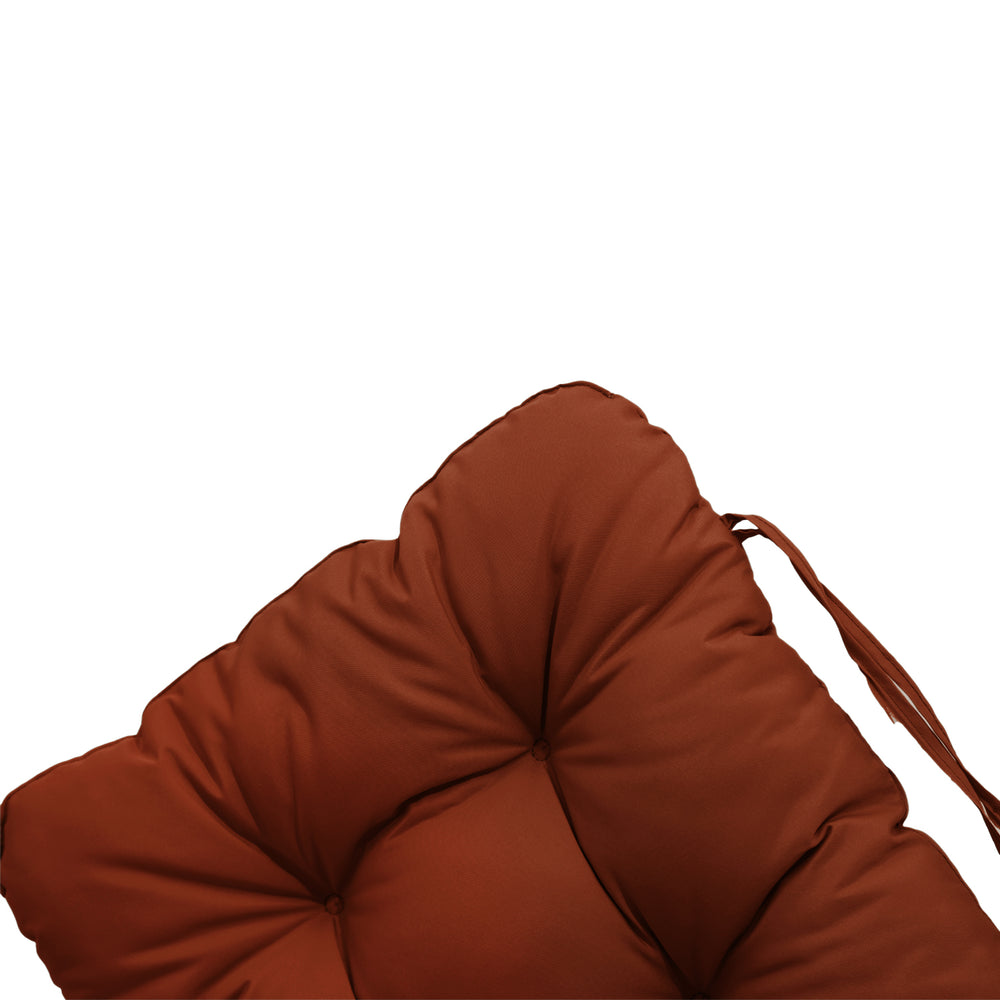 Cojín para Silla con Respaldo Alto 120x50 Terracota – foto 6