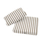 Coussins pour salon de jardin déhoussable 50x50cm - Rayure Beige - Deco-arts.fr