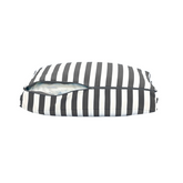 Coussins pour salon de jardin déhoussable 50x50cm - Rayure Gris foncé - Deco-arts.fr