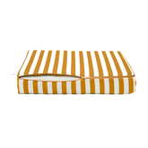 Coussins pour salon de jardin déhoussable 50x50cm - Rayure Jaunes - Deco-arts.fr