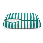 Conjunto de Cojines para Salón de Jardín 50x50 Rayas Verde - Premium 270g (Asiento + Respaldo)