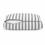 Conjunto de Cojines para Salón de Jardín 60x60 Rayas Gris Claro - Premium 270g (Asiento + Respaldo)