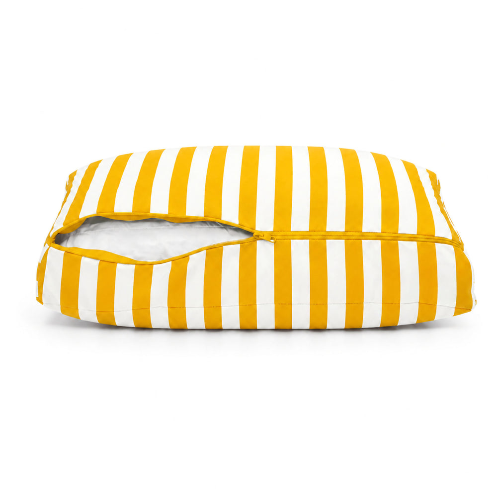 Conjunto Cojines Jardín 60x70 Rayas Amarillo, certificado OEKO-TEX