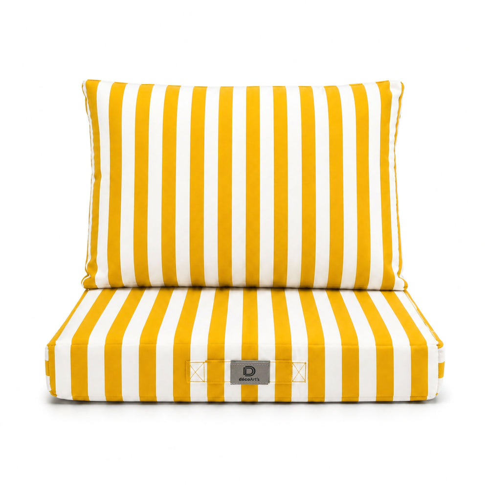Conjunto Cojines Jardín 60x70 Rayas Amarillo – foto 8